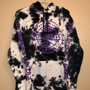 lakers tie dye hoodie